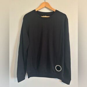 Cheap Monday Black Crewneck Sweater with Silver Ring Detail